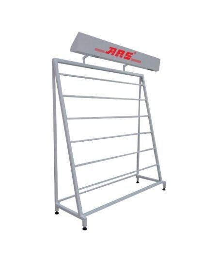 Waterfall Carpet Display Stand with Lights (White)