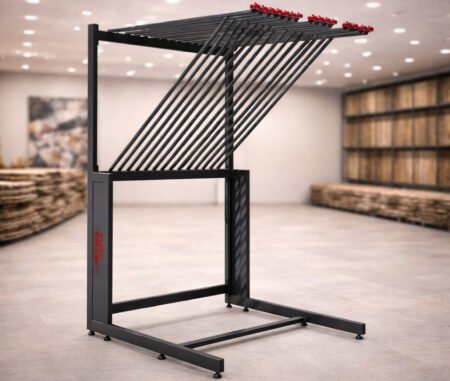 Carpet Book Display System Without handle With wheels DARK GREY