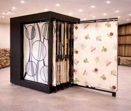 Pull-Out Carpet Display Stands