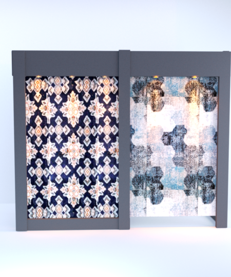 Carpet Single Side Stock Single Side Display Grey