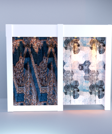 Carpet Single Side Stock Single Side Display White