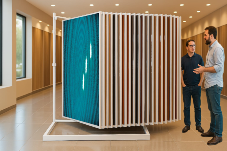 Laminate Premium Book Display Stand- 300 SS- 20 Panels