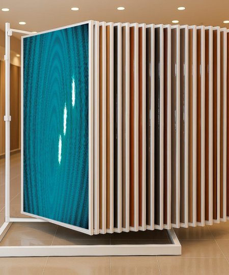 Laminate Premium Book Display Stand- 300 SS- 20 Panels