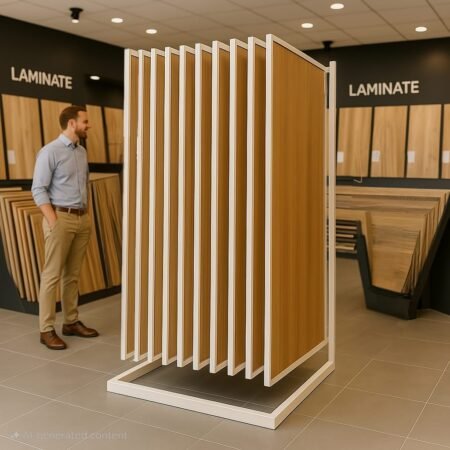 Laminate Book Display Stand- 500 SS- 10 Panels