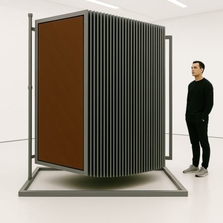 Laminate Book Premium Display Stand- 600 SS Dark Grey - 30 Panels