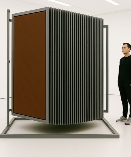 Laminate Book Premium Display Stand- 600 SS Dark Grey - 30 Panels