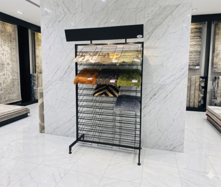 Small Sample Carpet Display System With Lights (SSCD) (Black)