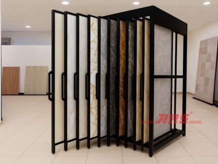 Tiles Pullout Display Stand Matt Black