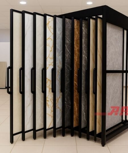 Tiles Pullout Display Stand Matt Black