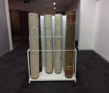 Carpet Rolls Storage System (White)