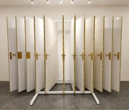 Door Book Display Stand White - 15 Doors